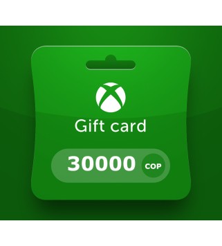XBOX Live COP 30000 Prepaid Card CO Xbox 360 Key OTHER